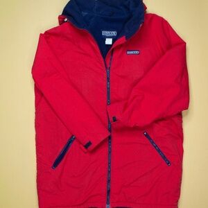 Vintage Lands End Women Red Jacket Made In USA Women's Size L